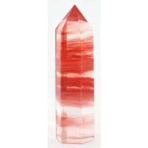 🍒 Cherry Quartz Tower – 3.5 Inches Tall
